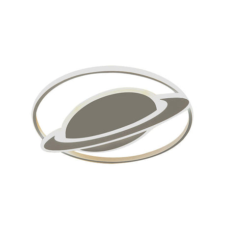 Contemporary Planet Ceiling Light: Stylish Acrylic Flush Mount For Bedrooms