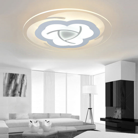 Modern Blossom Flush Mount Led Ceiling Light For Boys Bedroom