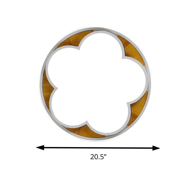 Contemporary Led Ceiling Mount Light For Kid’s Bedroom – Flat Blossom Design