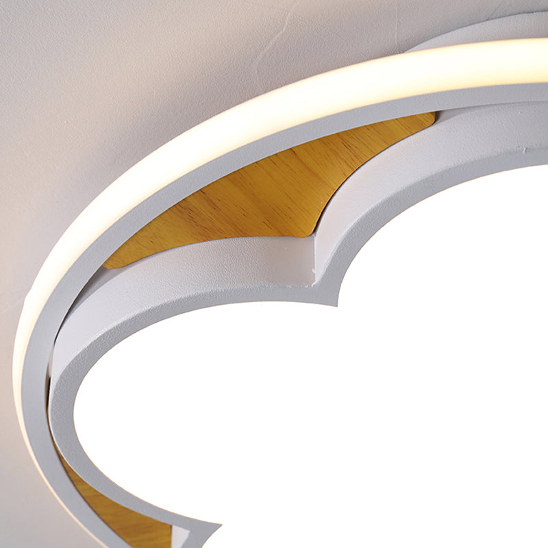 Contemporary Led Ceiling Mount Light For Kids Bedroom Flat Blossom Design