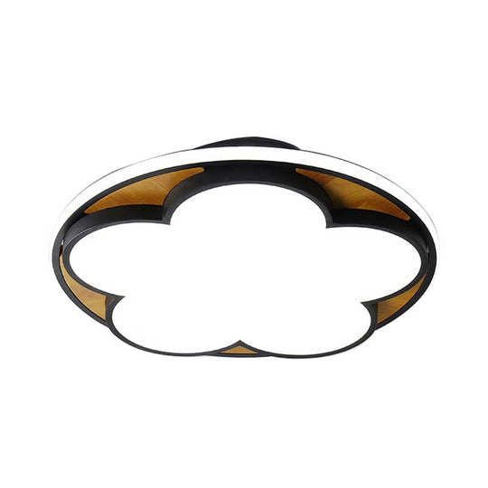 Contemporary Led Ceiling Mount Light For Kid’s Bedroom – Flat Blossom Design