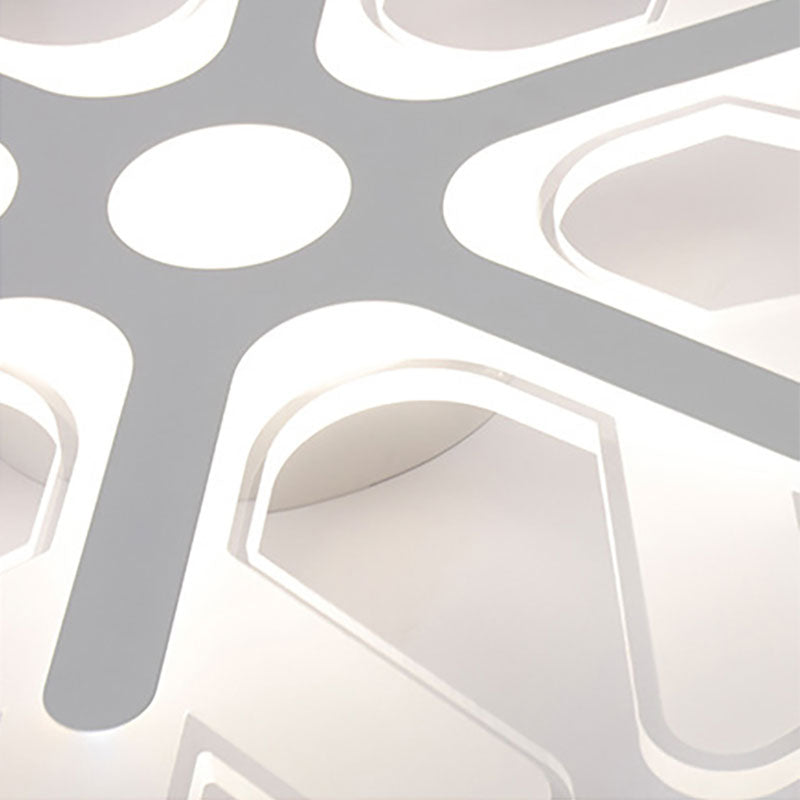 Modern Led Snowflake Ceiling Light For Kids’ Bedrooms