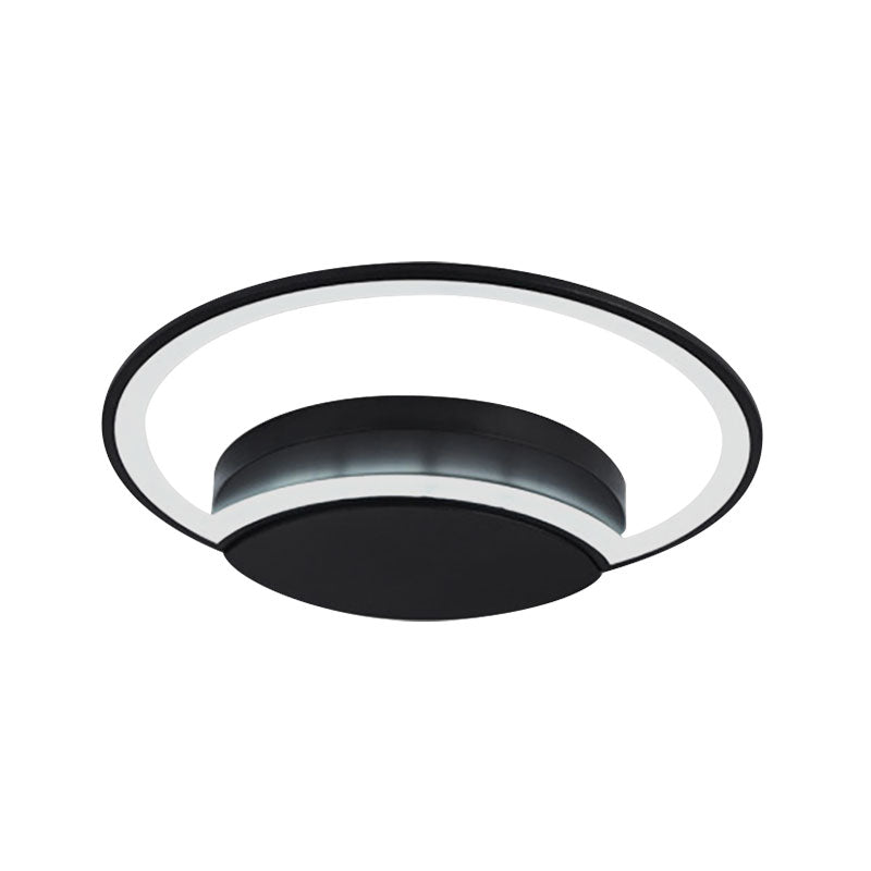 Contemporary Round Acrylic Flush Mount Ceiling Light For Living Room Décor