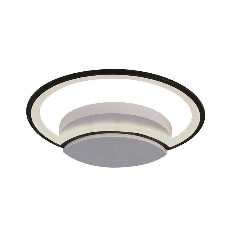 Contemporary Round Acrylic Flush Mount Ceiling Light For Living Room Décor