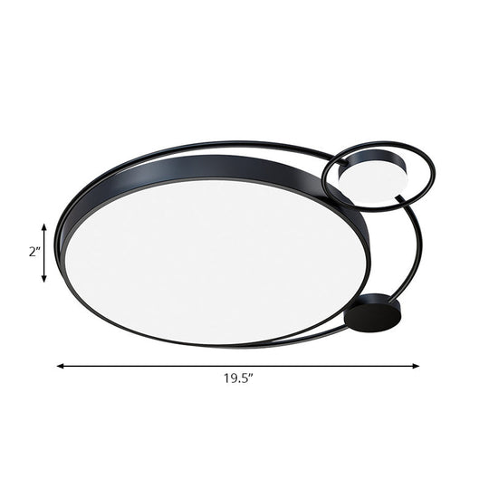 Modern Contemporary Flush Mount Acrylic Ceiling Light For Living Room