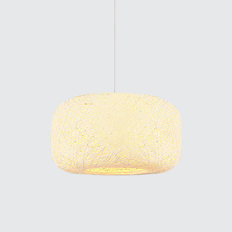 Colorful Drum Pendant Macaron Light For Bistro - Red/Pink/Orange