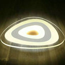 Modern Simplicity Acrylic Led Ceiling Lamp - Warm/White Light 16.5’/24.5’/31’ Width White /