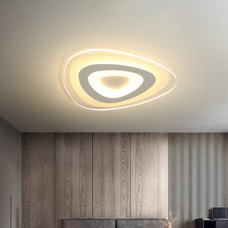 Modern Simplicity Acrylic Led Ceiling Lamp - Warm/White Light 16.5/24.5/31 Width