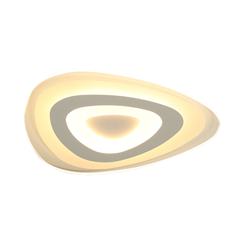 Modern Simplicity Acrylic Led Ceiling Lamp - Warm/White Light 16.5’/24.5’/31’ Width