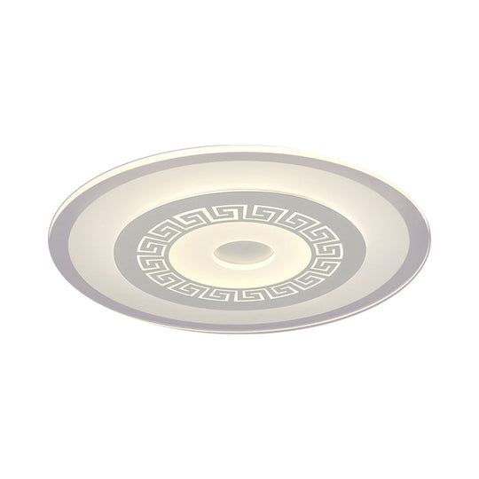 Modern Ultra-Thin Led Flush Mount Ceiling Light With Acrylic Shade Ideal For Small Or Large Living