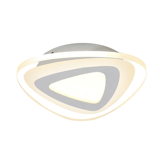 Sleek Led Ceiling Light With Acrylic Shade For Narrow Spaces