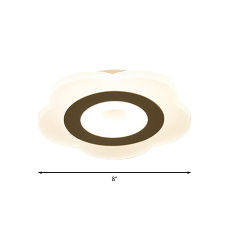 Sleek Led Ceiling Light With Acrylic Shade For Narrow Spaces