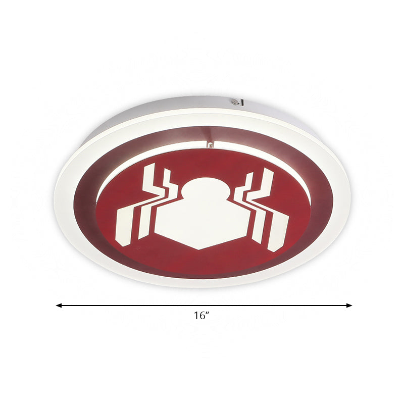 Playful Cartoon Ceiling Light For Kindergarten - Acrylic Flush Mount Fixture