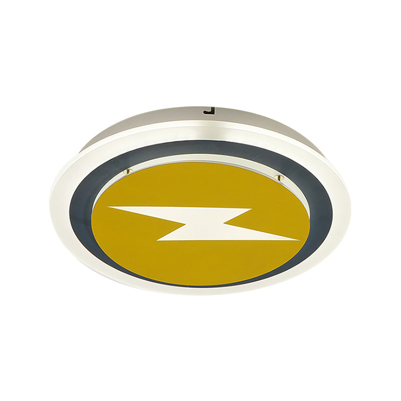 Playful Cartoon Ceiling Light For Kindergarten - Acrylic Flush Mount Fixture