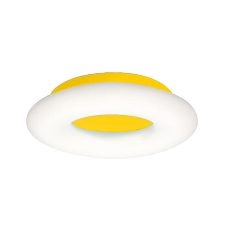 Doughnut Cartoon Flush Mount Ceiling Light For Kindergarten