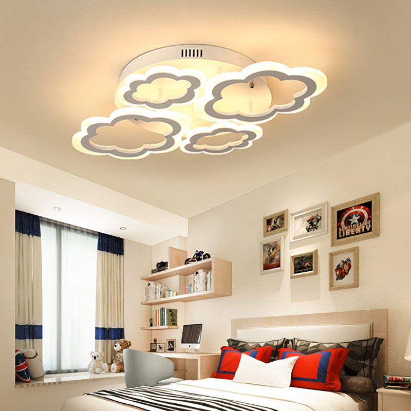 White Cloud Ceiling Light For Kids’ Nordic Bedroom Décor