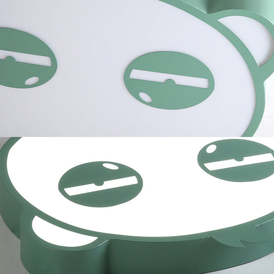 Here Are Two Options: 1. ’Panda Flushmount Nursery Light - Colorful Animal Led Ceiling Lamp’ 2.