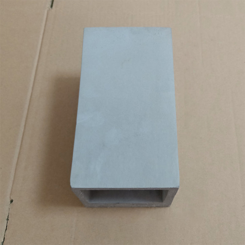 Grey Flush Mount Wall Light Nordic 1 Head - Cube/Cuboid Cement Up & Down Sconce For Stairs 4/5/7