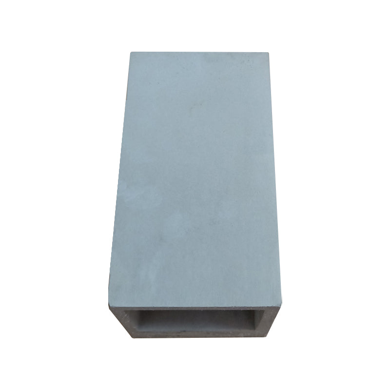 Grey Flush Mount Wall Light Nordic 1 Head - Cube/Cuboid Cement Up & Down Sconce For Stairs 4/5/7