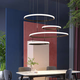 Minimalist Led Chandelier For Living Room - 4-Head Black/Coffee Pendant Lamp With Acrylic Shade