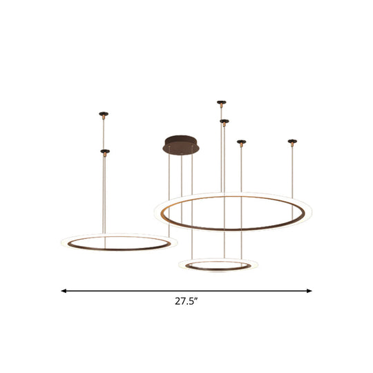 Modern Acrylic Led Chandelier - Small/Large Sizes 3/4 Tiers Ceiling Pendant Light Fixture