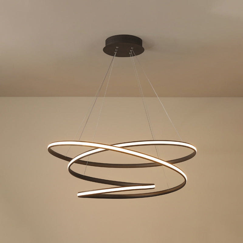 Modern Acrylic Chandelier Pendant Light Fixture With Led Suspension In Warm/White Available