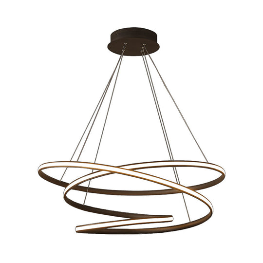 Modern Acrylic Chandelier Pendant Light Fixture With Led Suspension In Warm/White Available
