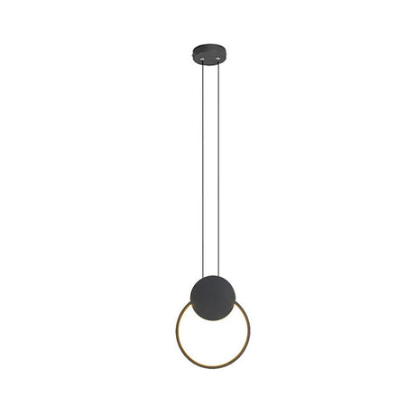 Minimalist Acrylic Hanging Ceiling Light: Oval Round Square Pendant Lighting In Black/White For