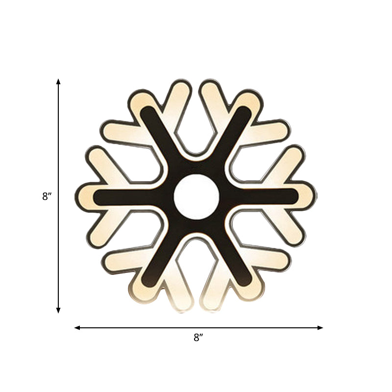 Minimalistic White Acrylic Led Wall Lamp For Bedroom - Diamond Twig Flower Design