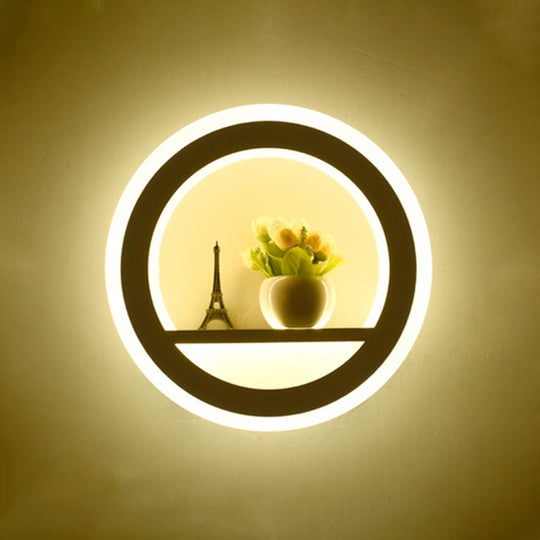 Led Cloud Wall Sconce In White For Simple Living Room Lighting