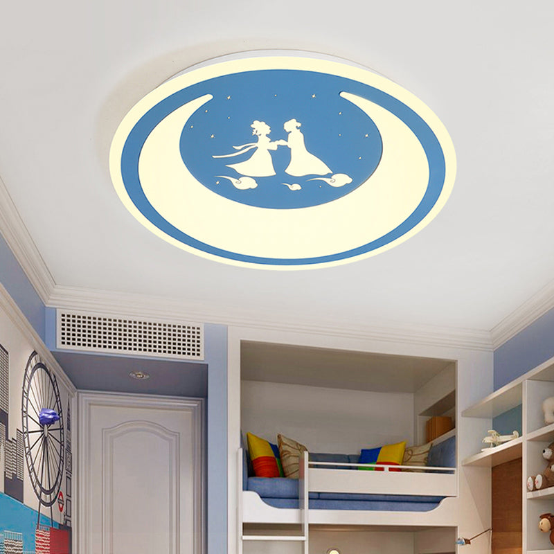 Chinese Valentine’s Day Led Flush Ceiling Light - Romantic Acrylic Lamp For Kid’s Bedroom