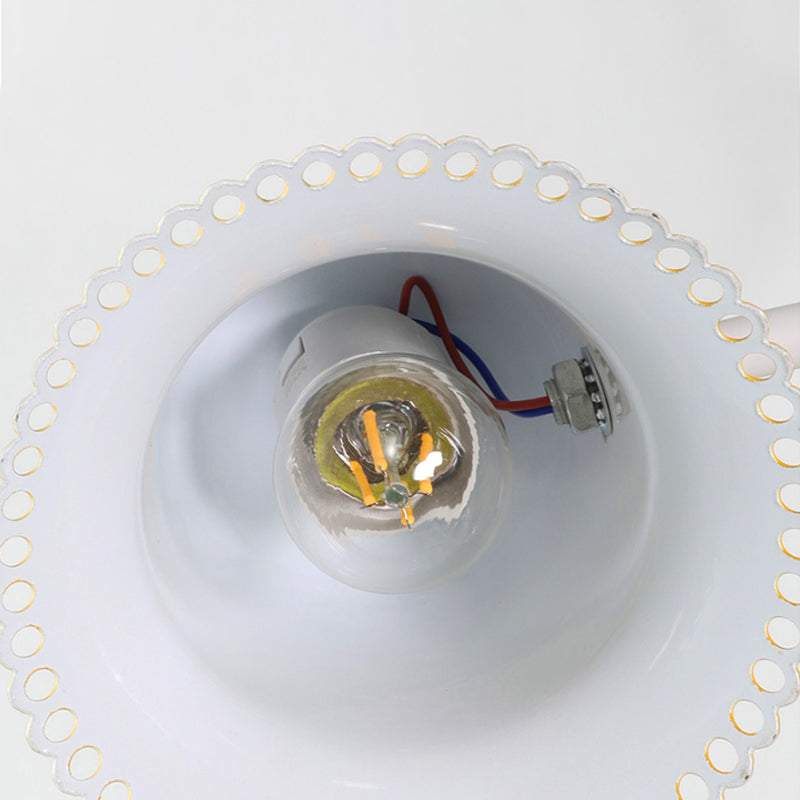 Nordic Style Metal Bell Reading Light For Childs Bedroom - Small Desk Lamp With Single Head