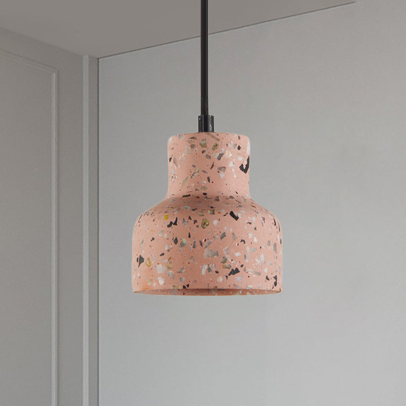Nordic Terrazzo Hanging Lamp - Black/Red/Pink With Down Lighting Pendant Perfect For Dining Table 1