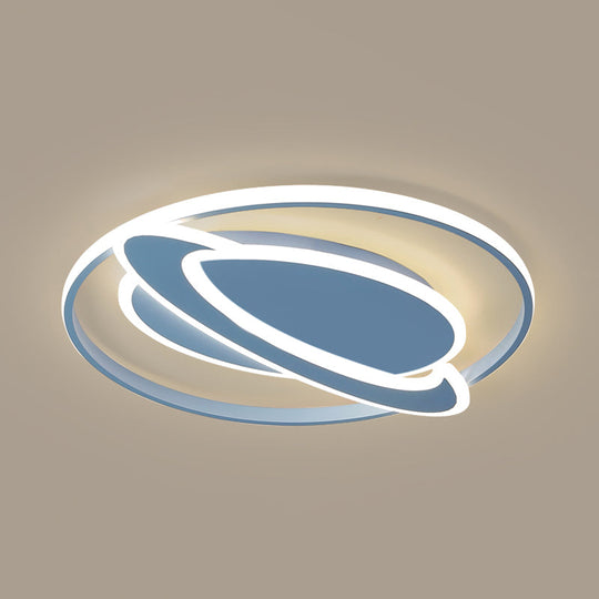 Creative Acrylic Led Flush Mount Ceiling Light For Boys Bedroom