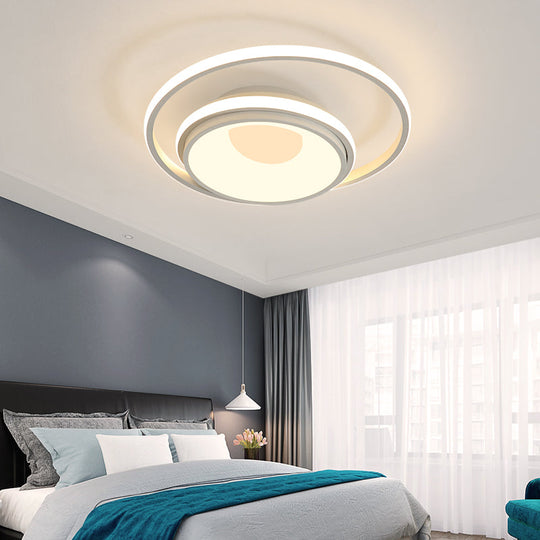 Contemporary Led Ceiling Mount Light For Nursing Rooms White / Warm