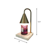 Mid-Century Metal Cone Night Lamp With Gooseneck 1 Bulb Black/White/Gold - Bedroom Table Lighting