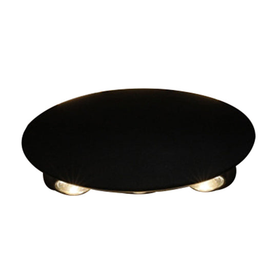 Nordic Metallic Mini Wall Light - Ellipse/Curve/Honeycomb Design 4/6-Bulb Led Washer Sconce In Black