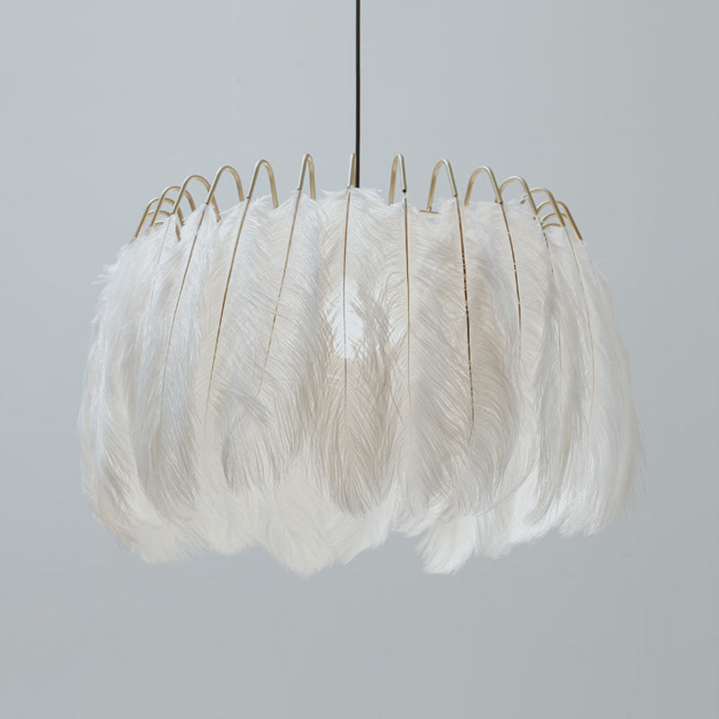 Nordic Pendant Light Kit - Feather Sheer Acrylic White