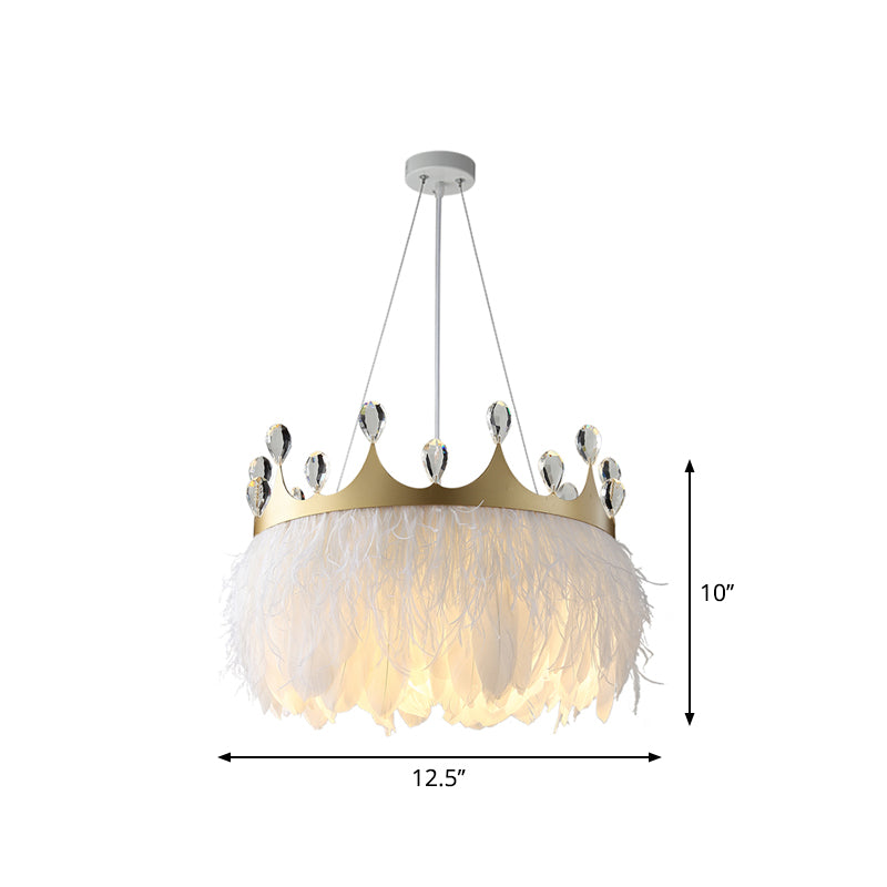 Nordic Pendant Light Kit - Feather Sheer Acrylic White