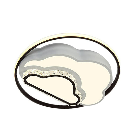 Modern Led Acrylic Star Flushmount Ceiling Light - White Flush Mount For Bedrooms