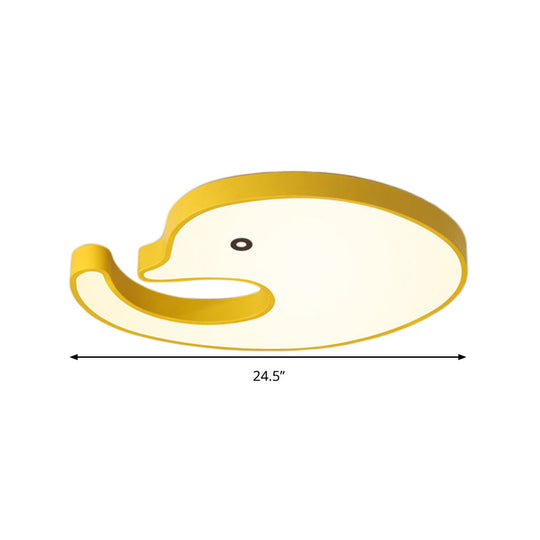 Children’s Led Dolphin Panel Ceiling Light For Lovely Cartoon Bedroom Decor