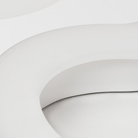 Modern Acrylic Led Ceiling Lamp - Stylish Y - Shaped Flush Light In White For Foyer Or Hotel