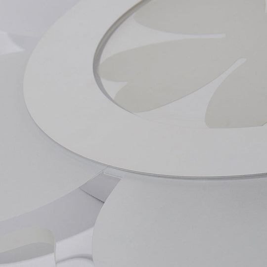 Heart - Shaped Petal Ceiling Light With Led Flush Mount For Kid’s Room