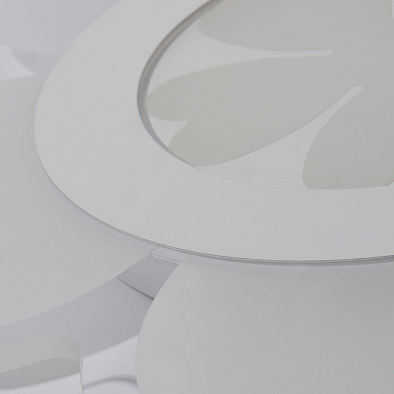 Heart-Shaped Petal Ceiling Light With Led Flush Mount For Kids Room