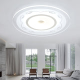 Modern Acrylic Flower Shape Ceiling Lamp In White - Perfect For Childs Bedroom