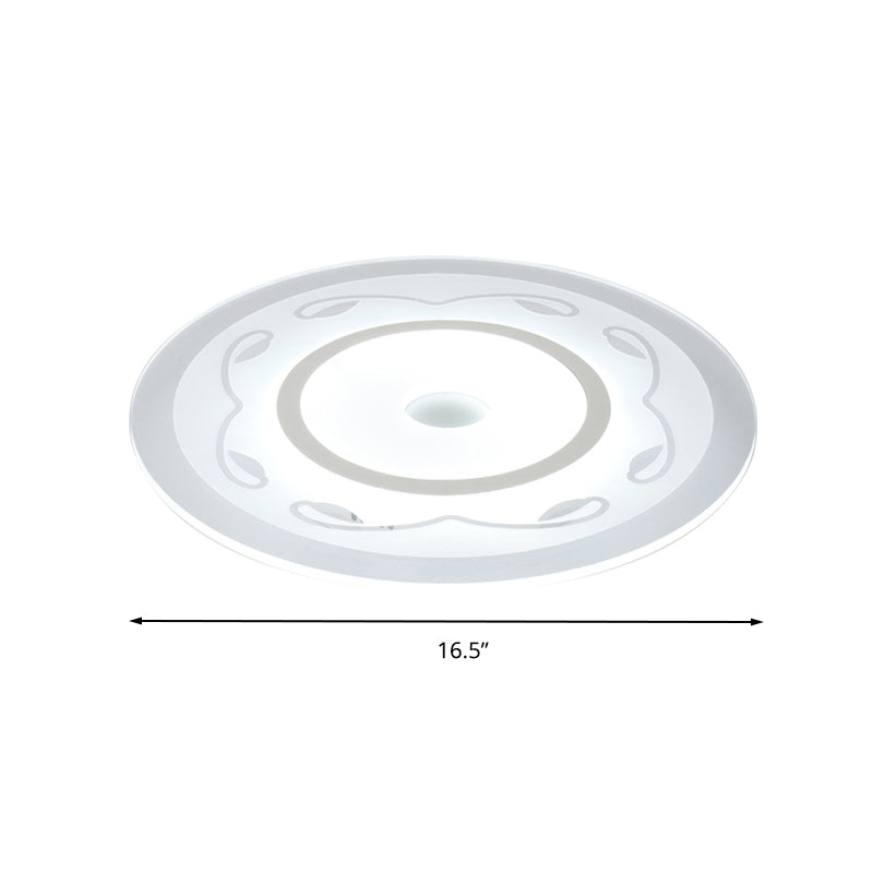 Modern Acrylic Flower Shape Ceiling Lamp In White - Perfect For Childs Bedroom