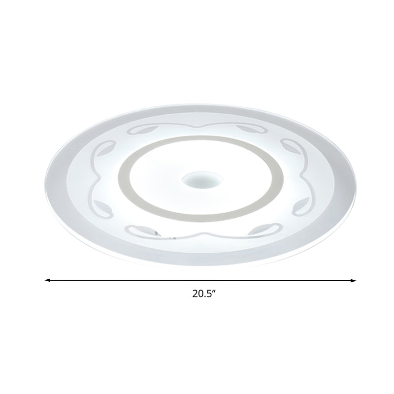 Modern Acrylic Flower Shape Ceiling Lamp In White - Perfect For Child’s Bedroom