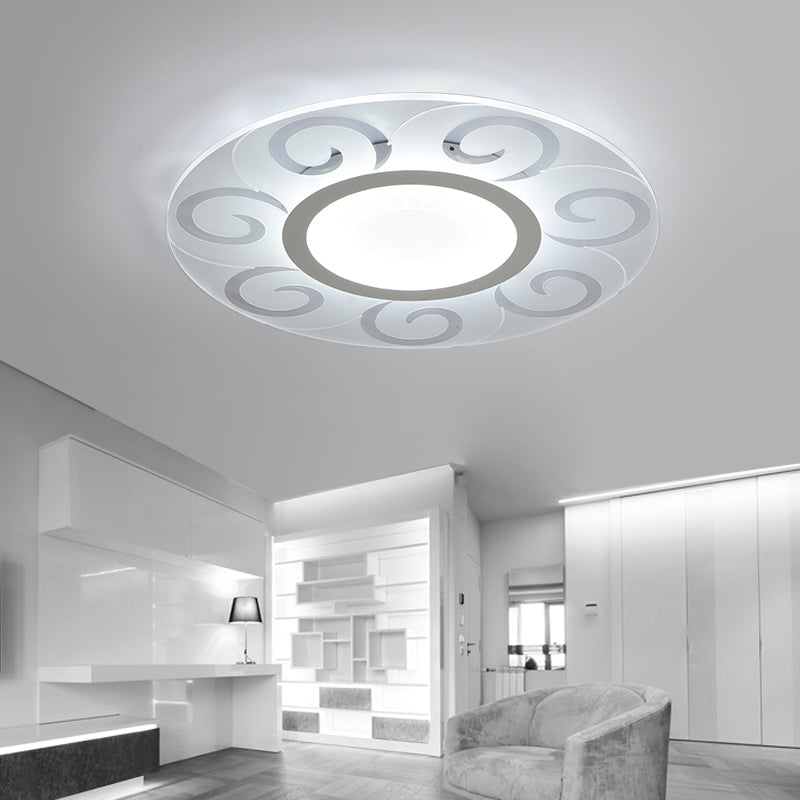 Nordic Style Acrylic Blossom Led Flush Mount Ceiling Lamp Ideal For Study Room White / 16’