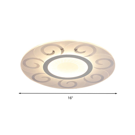 Nordic Style Acrylic Blossom Led Flush Mount Ceiling Lamp Ideal For Study Room