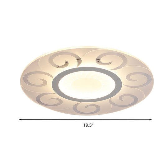 Nordic Style Acrylic Blossom Led Flush Mount Ceiling Lamp Ideal For Study Room